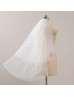 Ivory Beaded Edge Tulle Wedding Veil Two-tier Fingertip Veil Ivory Beaded Edge Tulle Wedding Veil Two-tier Fingertip Veil